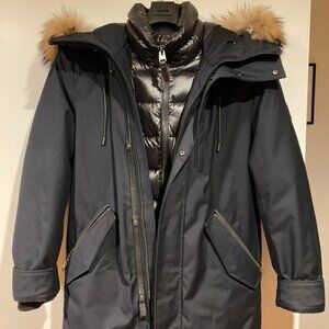 Mackage Quincy Men's Parka - Navy blue - Size 36 - Very good